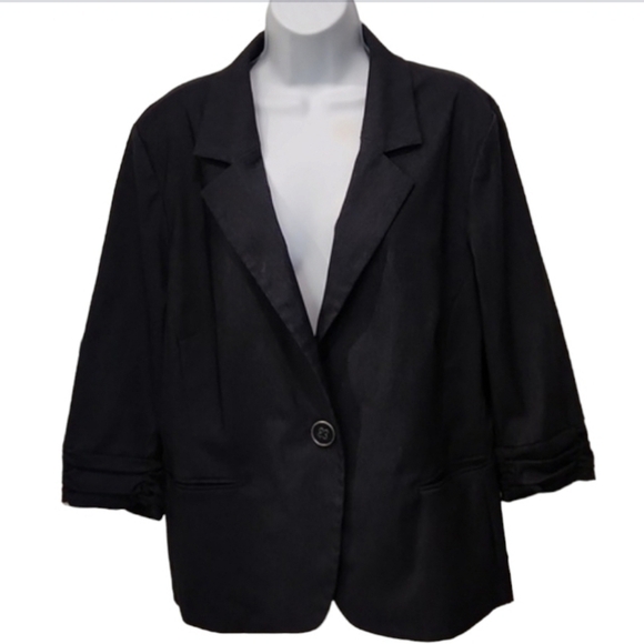 Tribal Denim Look Blazer Cardigan - Picture 1 of 8